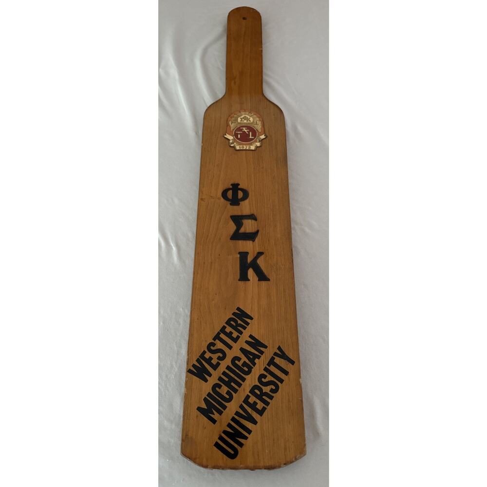 Vintage 1963 Phi Sigma Kappa Fraternity Paddle Western Michigan University WMU